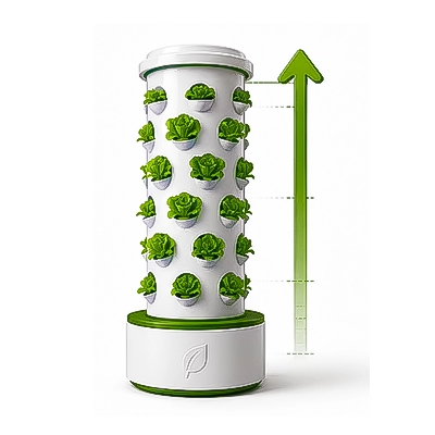 Optimisation Maximale de l'Espace Vertical tour hydroponique